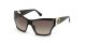 Guess Gu76500001F  Injected Sun Glasses  Shiny Black   Gradient Brown F Nb