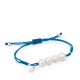 TOUS Blue Bracelet with Pearls