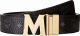 Mcm Mxb6Avi04Bk001 Reversible Belt 24K Gold Buckl One Size Black Nb