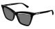 Mcq Mq0156S001 55 Woman Acetate Cat Eye Blackblackgrey Nb
