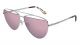 Mcq Mq0157S004 61 Unisex Metal Aviator Silversilverviolet Nb