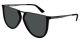 Mcq Mq0161S001 58 Unisex Acetate Aviator Blackrutheniumgrey Nb