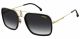 Carrera  UNISEX sunglasses with a GOLD BLACK frame and DARK GREY SHADED lens with a lens width of 59mm and model number Carrera 1027/S