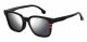 Carrera  UNISEX sunglasses with a MATTE BLACK frame and SILVER MIRROR lens with a lens width of 53mm and model number Carrera 185/F/S