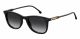 Carrera  UNISEX sunglasses with a BLACKGREY frame and GREY SHADED POLARIZED lens with a lens width of 51mm and model number Carrera 197/S