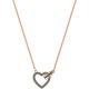 Dear Medium Crystal Rose Gold Necklace